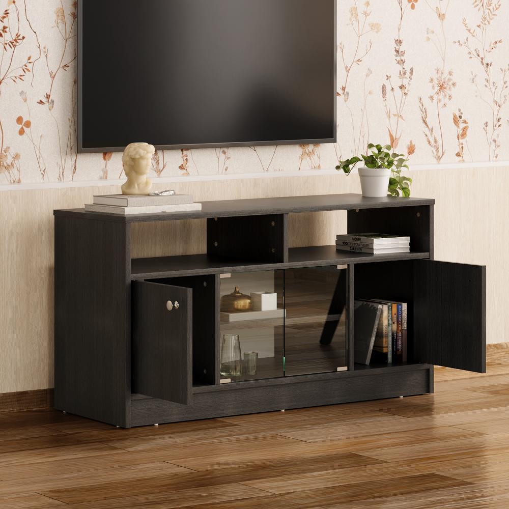 Wakefit TV Unit | Columbian Walnut Color, Engineered Wood TV Unit