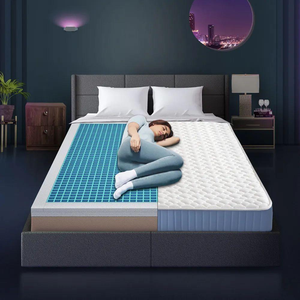 Wakefit Xpert Grid High Resilience Foam Mattress | Medium Firm King Size-81x72 inch, with Removable Zippered External Cover