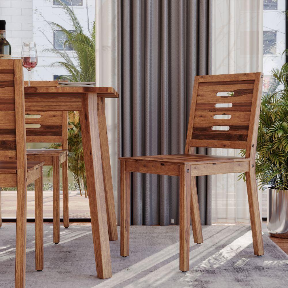 Wakefit Dining Chair | Natural Design, sheesham wood Dining Chair |
