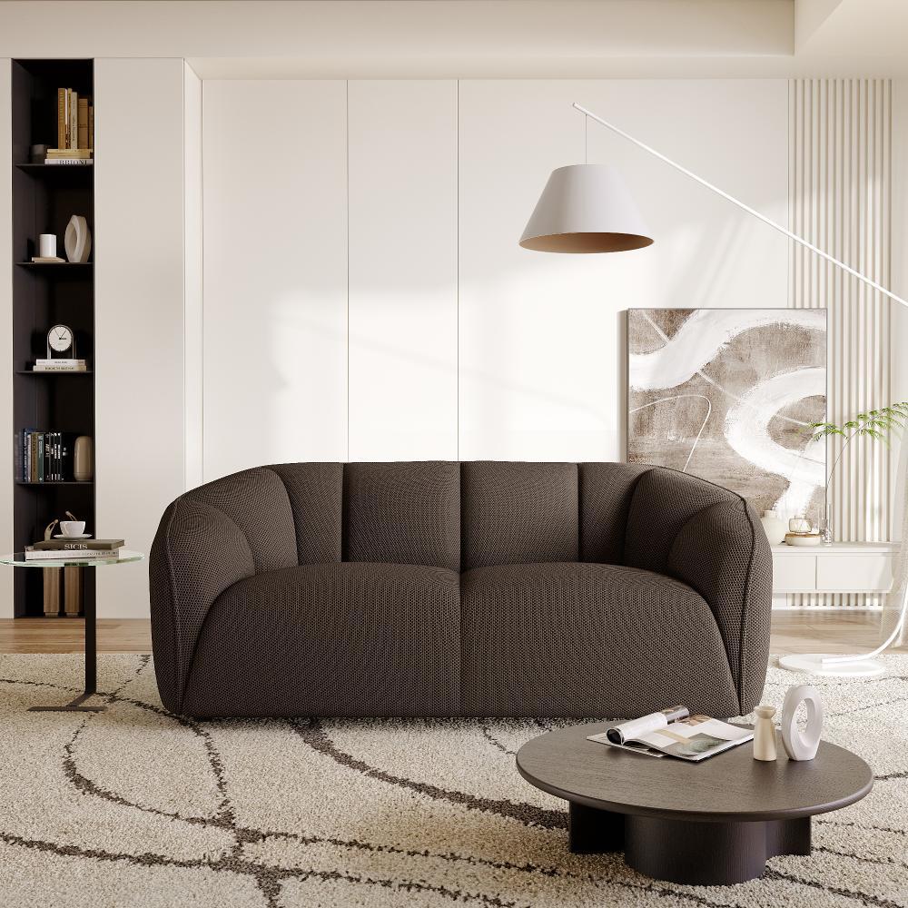 Wakefit Cozy Brown 2-Seater Sofa, Soft Foam Upholstery with Neem Wood Frame, Textured Styleluxury designer|sofa design|affordable price|sofa bed