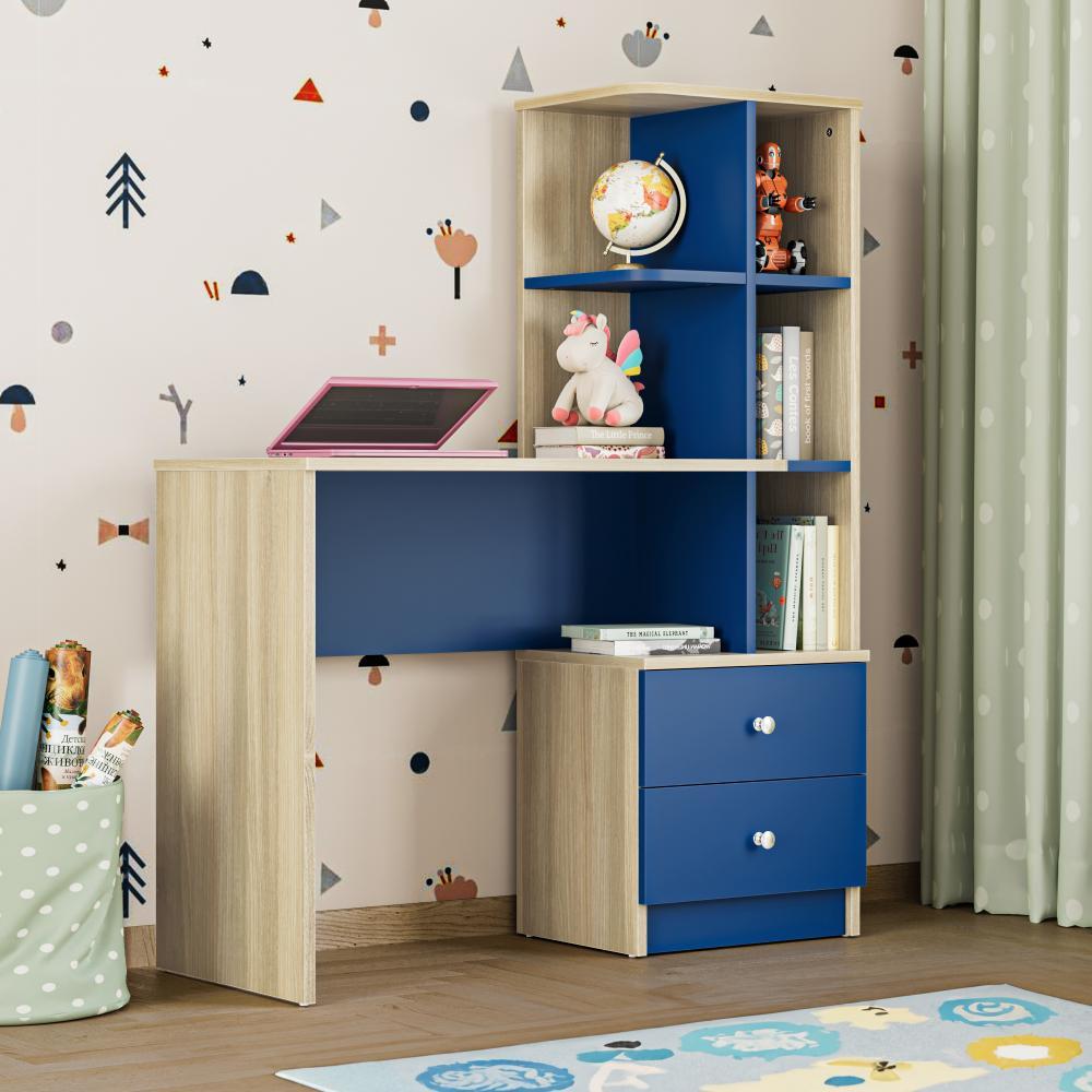 Wakefit Kids Study Table | Moldau Acacia Design, Engineered Wood Kids Study Table