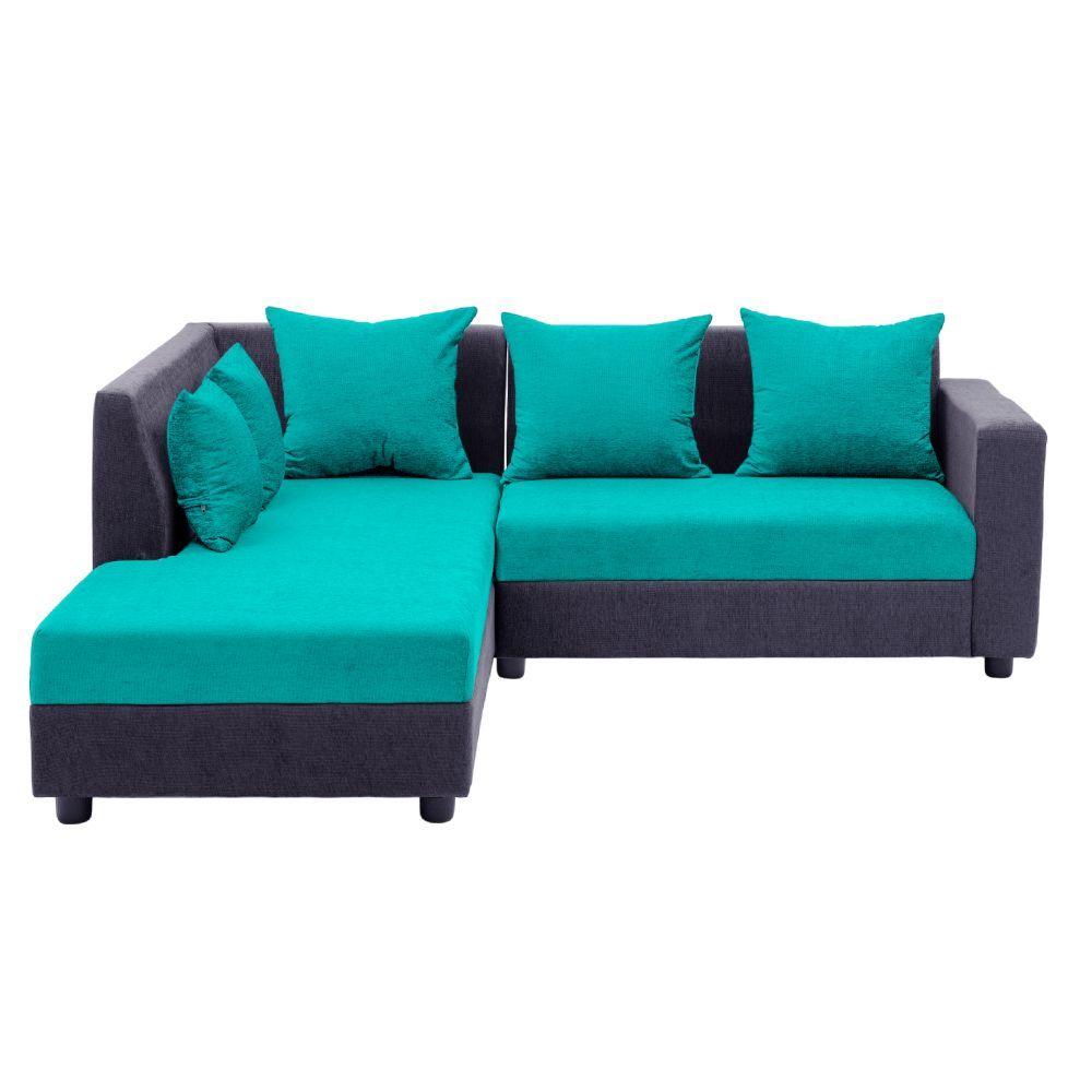 Wakefit Skiver L Shape 5 Seater Sofa Set (2 Seater + Left Aligned Chaise)