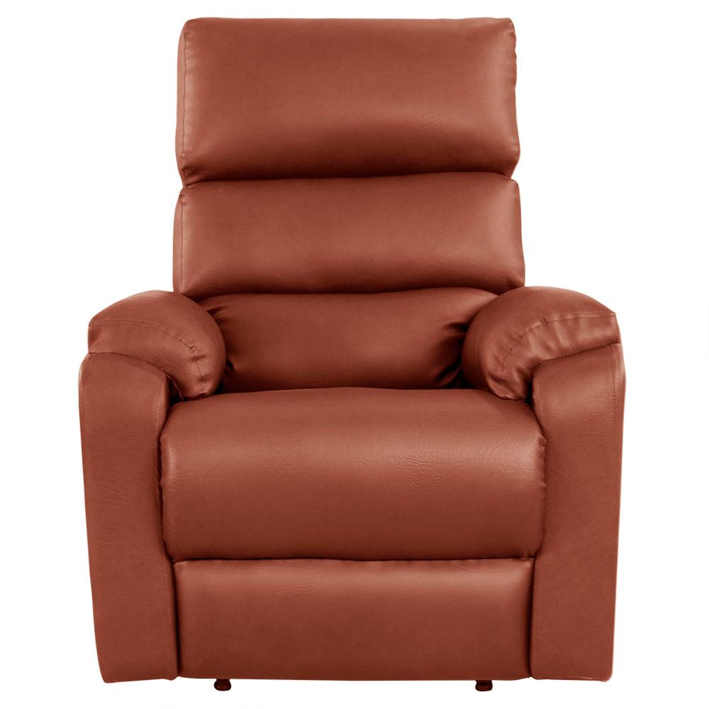Wakefit Recliner | Leatherette Tan Design, Leatherette Material | 1 seater