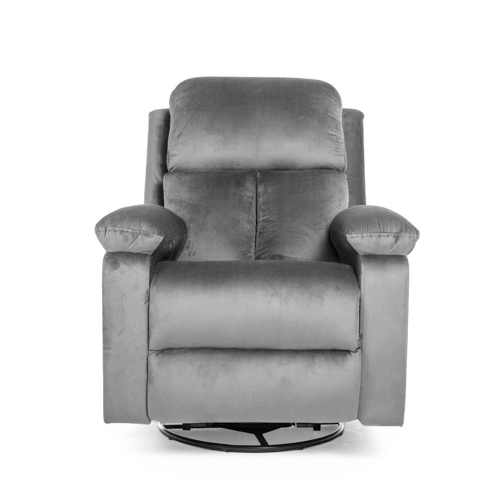 Wakefit Recliner | Velvet Space Grey Design, Velvet Recliner | 1 seater
