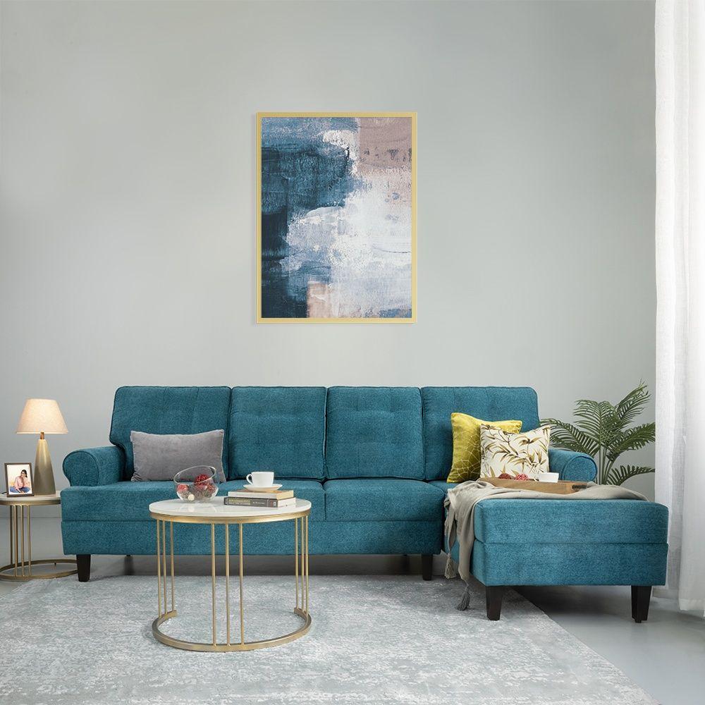 Wakefit Dreamer L Shape Sofa Set (3 Seater + Right Aligned Chaise)
