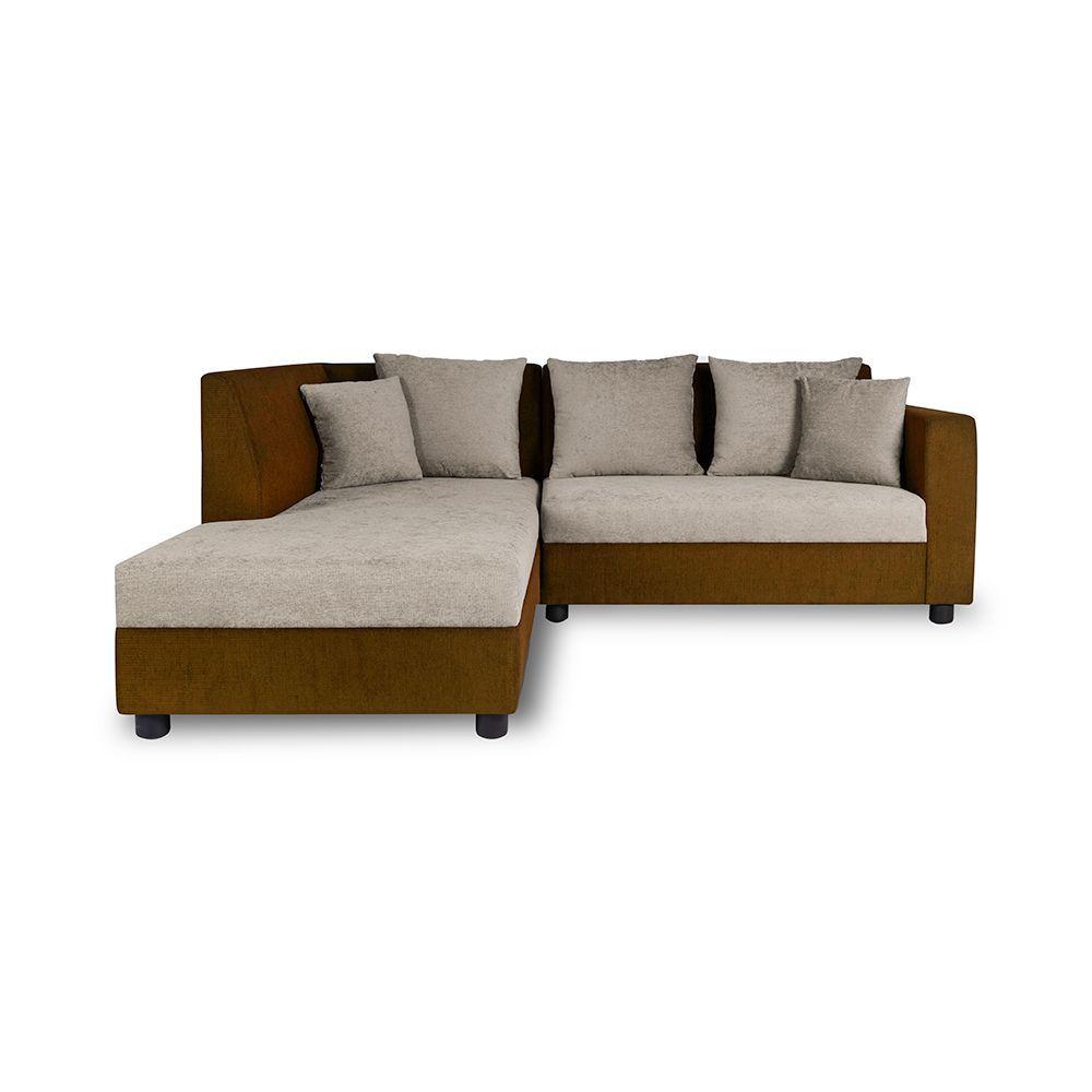 Wakefit Skiver L Shape 5 Seater Sofa Set (2 Seater + Left Aligned Chaise)