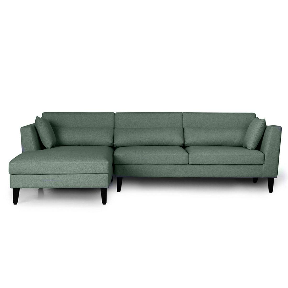 Wakefit SnoozePro L Shape Sofa Set (3 Seater + Left Aligned Chaise) Omega Green